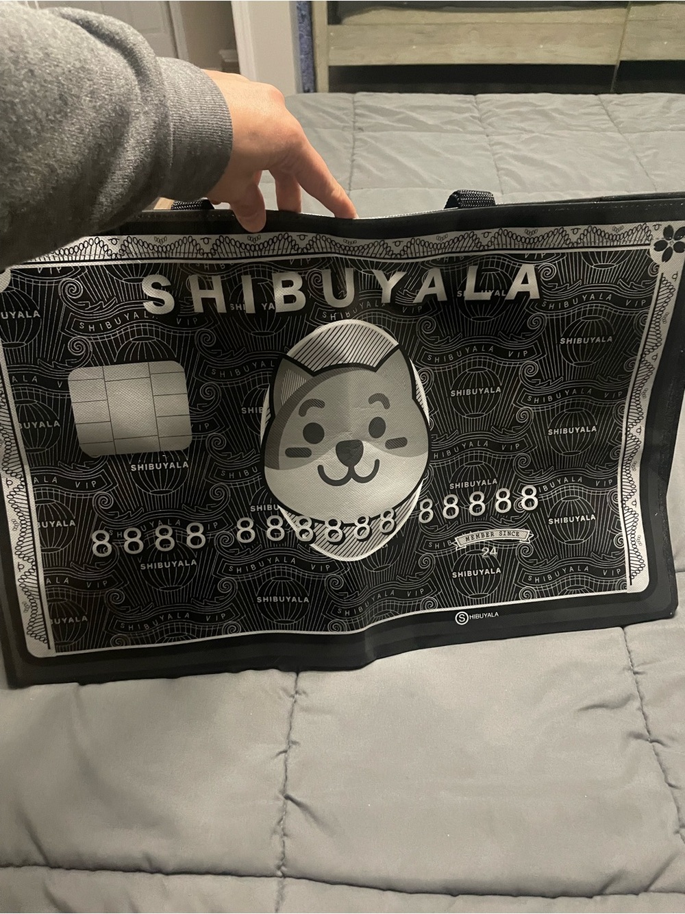 Shibuyala Crypto Currency Shopping Bag Tote - Reusable Large